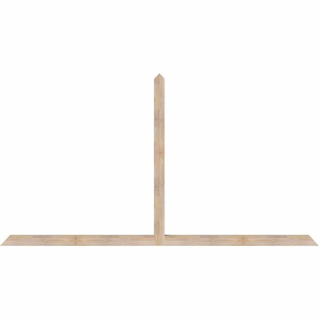 Ekena Millwork Portland Smooth Timber Gable Bracket, Douglas Fir, 108"W x 58"H x 3 1/2"D x 3 1/2"F, 13/12 Pitch GBW108X58X0404POR00SDF